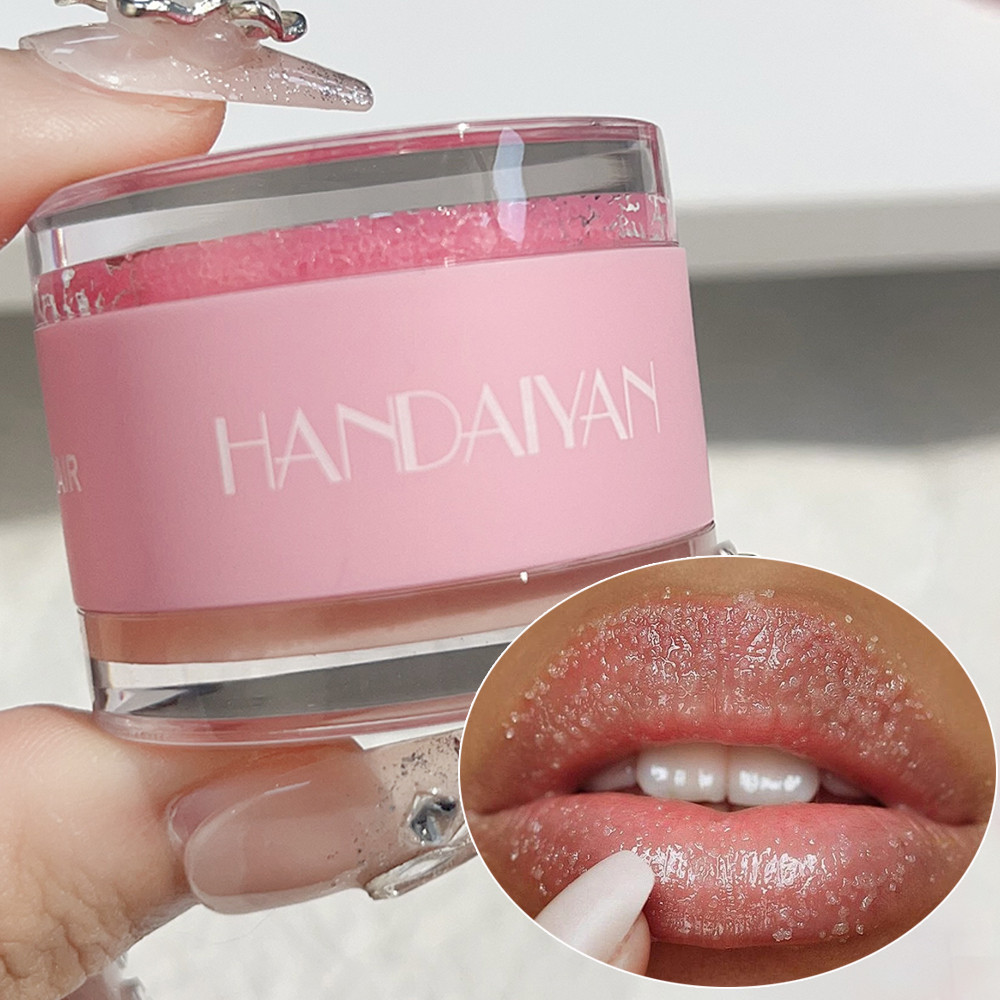 Exfoliate and Repair Lips Dry and Crack, Dual Effect Scrub Lips Mask, Lasting Moisturizing Lip Balm Lip Plumper