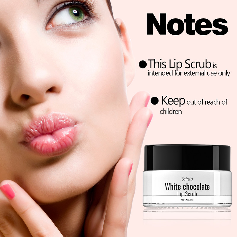 White Chocolate Lip Scrub Lipstick Care Exfoliate And Replenish Fade Lip Lines 18g Lip Exfoliator T 1