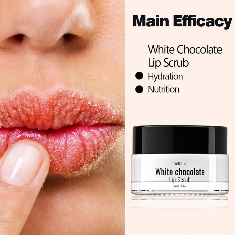 White Chocolate Lip Scrub Lipstick Care Exfoliate And Replenish Fade Lip Lines 18g Lip Exfoliator T 2