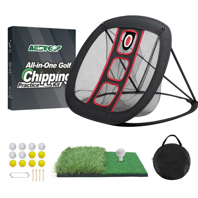 AESWGOF Golf Practice Net, Golf Training Net for Indoor Outdoor, Driving Hitting Net, Portable Net Direct