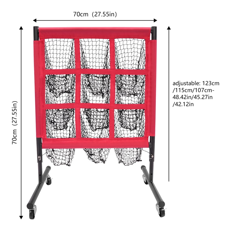 Golf Training Cage Nets for Backyard, Swing Practice Hitting Net with 9 Hole Target Sheet, Driving Range Practice