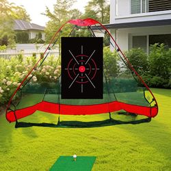 golf target cloth hitting net for training, driving range target swing golf, portable hitting cage for indoor backyard