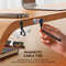 6PCS Magnetic Cable Management Ties, 11cm Adjustable Hook, Loop Organizer Straps for Home & Office Wire Organizer