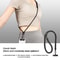 Adjustable Phone Lanyard Neck Cord, Universal Detachable Crossbody Strap with Card Clip for Mobile Phone Case, Outdoor