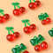 10Pcs 2 Styles Transparent Acrylic Red Cherry Pendants for Women, DIY Jewelry Making Accessories for Bracelet & Necklace