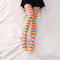 Fashion Colorful Striped Stockings Women Over Knee High Socks For Cosplay Boots NonSlip Comfortable 1