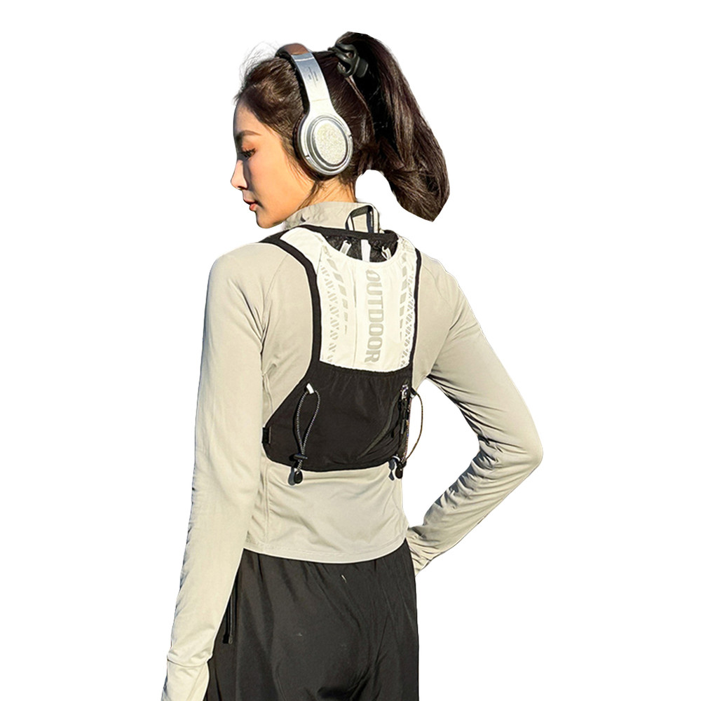 Ultralight Running Vest with Hydration Pack, Breathable, Reflective Water Bladder Daypack for Hiking & Trail Running