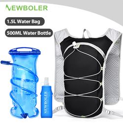 newboler breathable hydration vest, lightweight trail running backpack for cycling, jogging, marathon, climbing