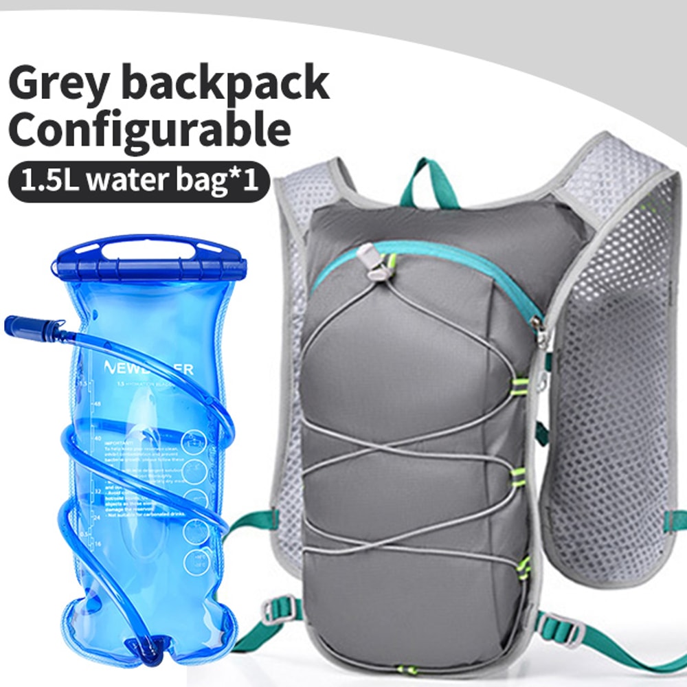 NEWBOLER Breathable Hydration Vest, Lightweight Trail Running Backpack for Cycling, Jogging, Marathon, Climbing
