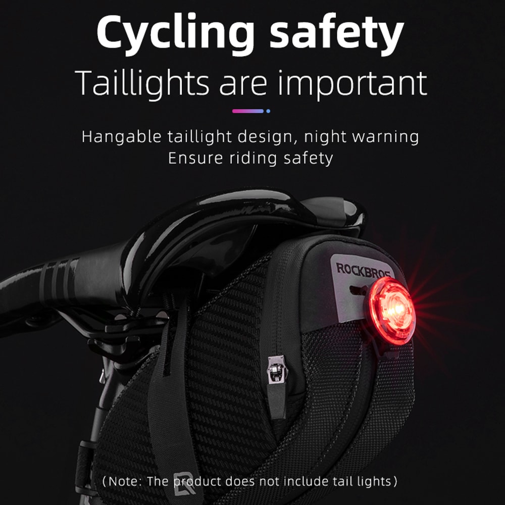 ROCKBROS Bicycle Saddle Bag 3D Shell Rainproof Reflective Bike Tail Bag For Shockproof Storage Of T 5