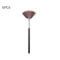 5pcs Fan Brushes Set, Soft Facial Makeup Brushes & Cosmetic Applicator Tools with Wooden Handle for Glycolic Peel Mask