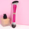 MAANGE Double-Head Fan Makeup Brush, Round Top Brush for Liquid, Cream, Powder, Blending, Ideal Mother's Day & Travel