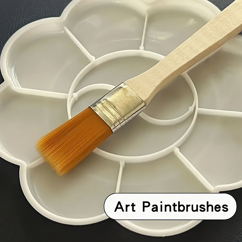 24/48/72 Mini Nylon Brushes Set, Wood Handle Art Paint Brush for Gouache, Acrylic & Wall Art, Soft Bristle Painting Tool