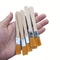 24/48/72 Mini Nylon Brushes Set, Wood Handle Art Paint Brush for Gouache, Acrylic & Wall Art, Soft Bristle Painting Tool