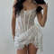 Candyhot Elegant Lace Strapless Dress Sexy SeeThrough Bandage Mini Dress For Women Summer Slim Stre 7