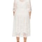 Elegant V-Neck A-Line Dress with Floral Lace Overlay and Pockets for Beach Parties & Evening Events