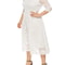 Elegant V-Neck A-Line Dress with Floral Lace Overlay and Pockets for Beach Parties & Evening Events