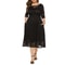 Elegant V-Neck A-Line Dress with Floral Lace Overlay and Pockets for Beach Parties & Evening Events