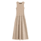 HXAO Khaki Elegant Long Dresses 2025 Womens Spring Sleeveless Black Dress For Fashion Casual Party  5