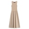 HXAO Khaki Elegant Long Dresses 2025 Womens Spring Sleeveless Black Dress For Fashion Casual Party 5