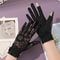 Elegant Lady Thin Gloves for Bridal Wedding, Breathable Driving & Touchscreen Short Gloves with Lace Bow for Bride