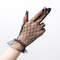 Women's Sexy Black Lace Gloves, Transparent Mesh Tulle for Bridal, Wedding Party & Dress Events