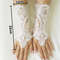 New Women's Wedding Fingerless Gloves, High-Quality Lace Mittens in White & Black for Party, Bridal & Special Occasions