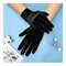 Short Opera Velvet Gloves for Women, Flapper Stretchy Wrist Length Banquet & Tea Party Gloves for Halloween Costume