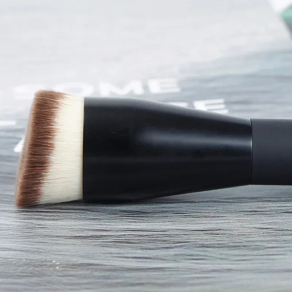 Flat Top Foundation Brushes Synthetic Hair Face Contour Brush Liquid Cream Bronzer Buffing Makeup T 0