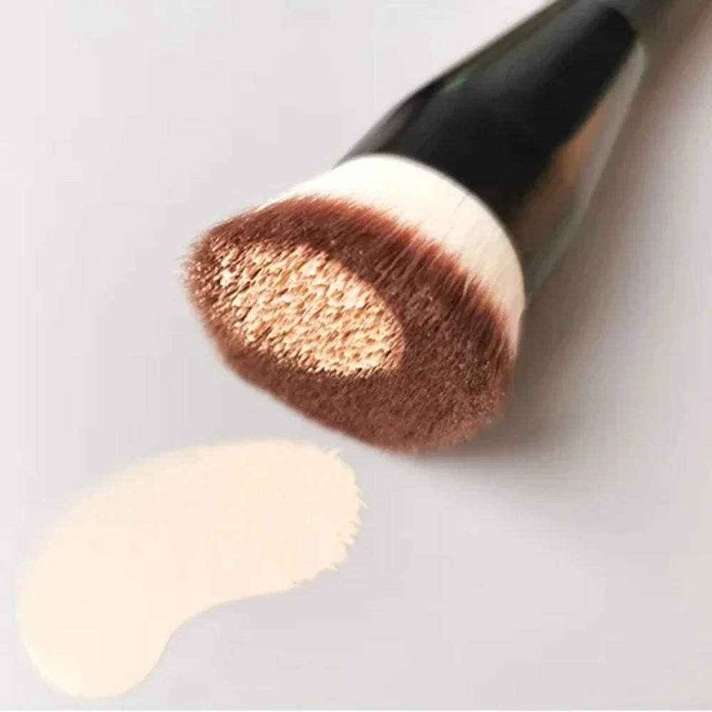 Flat Top Foundation Brushes Synthetic Hair Face Contour Brush Liquid Cream Bronzer Buffing Makeup T 3