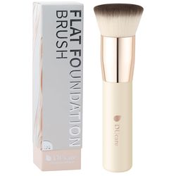 flat top foundation brush, kabuki makeup brush synthetic professional, liquid blending powder tools