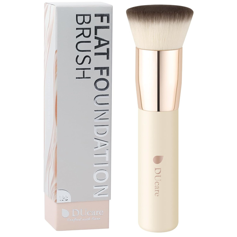 Flat Top Foundation Brush, Kabuki Makeup Brush Synthetic Professional, Liquid Blending Powder Tools