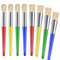 8 Pcs Big Washable Paint Brushes for Kids, Chubby Toddler Brushes, Easy to Clean, Grip Round and Flat Preschool