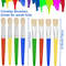 8 Pcs Big Washable Paint Brushes for Kids, Chubby Toddler Brushes, Easy to Clean, Grip Round and Flat Preschool