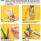 8 Pcs Big Washable Paint Brushes for Kids, Chubby Toddler Brushes, Easy to Clean, Grip Round and Flat Preschool