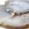 Natural Rose Quartz Labradorite Pendulum for Dowsing Divination, Crystal Cone Pendant with Round Beads Stone Chain