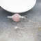 Natural Rose Quartz Labradorite Pendulum for Dowsing Divination, Crystal Cone Pendant with Round Beads Stone Chain