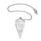Natural Amethyst Crystal Pendulum for Divination Reiki Healing, Faceted Point Gem Stone for Dowsing, Pendulums