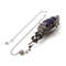 Water Drop Crystal Pendulum for Dowsing, Natural Amethyst, Rose Quartz, Onyx Antique Pendulums for Spiritual Divination