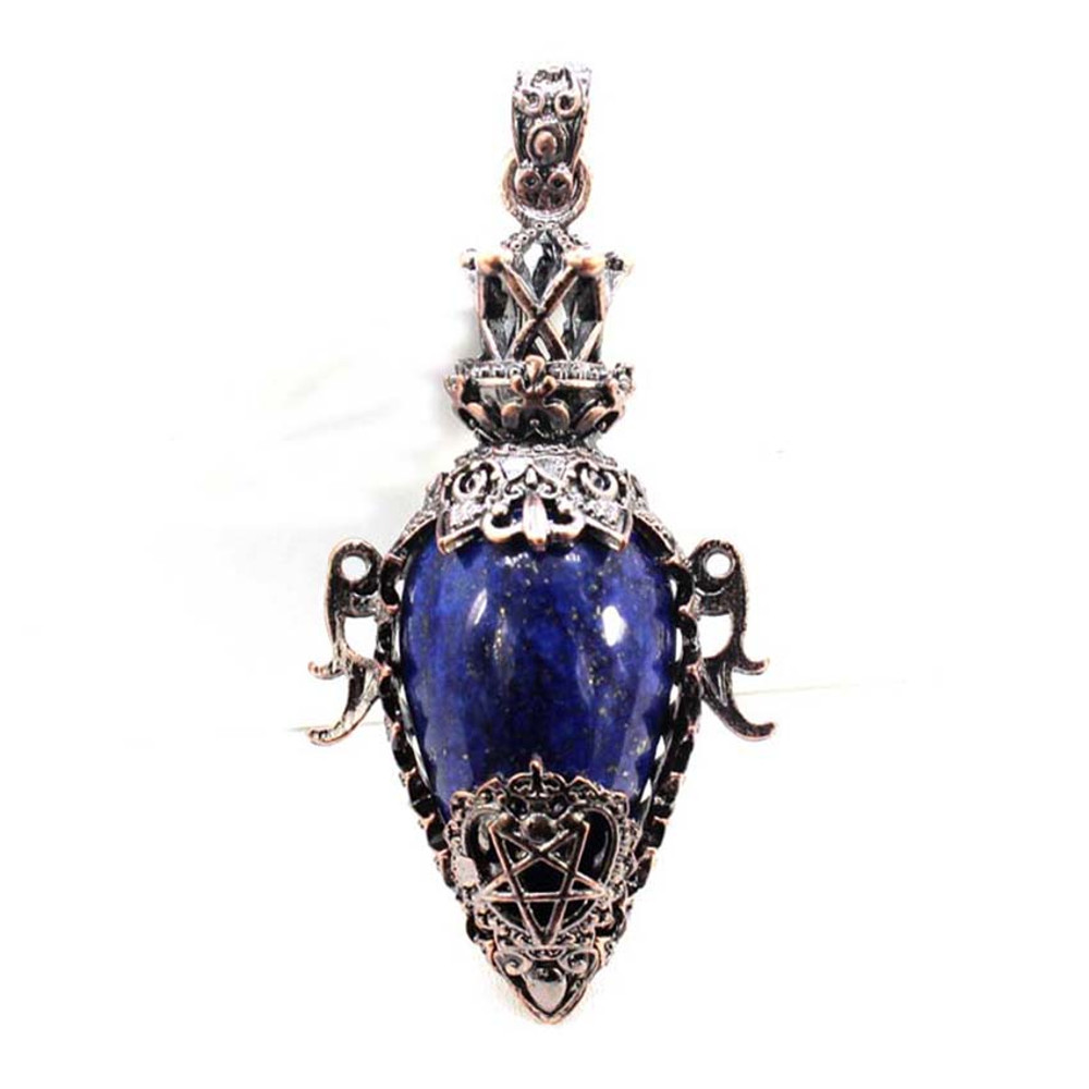 Water Drop Crystal Pendulum for Dowsing, Natural Amethyst, Rose Quartz, Onyx Antique Pendulums for Spiritual Divination