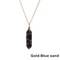 1Pc Fashion Hexagonal Cylindrical Crystal Necklace, Wire Wrap Amethyst Pendant, Natural Stone Valentine Day Gift