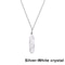 1Pc Fashion Hexagonal Cylindrical Crystal Necklace, Wire Wrap Amethyst Pendant, Natural Stone Valentine Day Gift