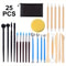 25pcs Clay Sculpting Tool Set with Spherical Engraving Stylus, Ultimate Modelling Clay Tool Kit for Pottery Ceramic