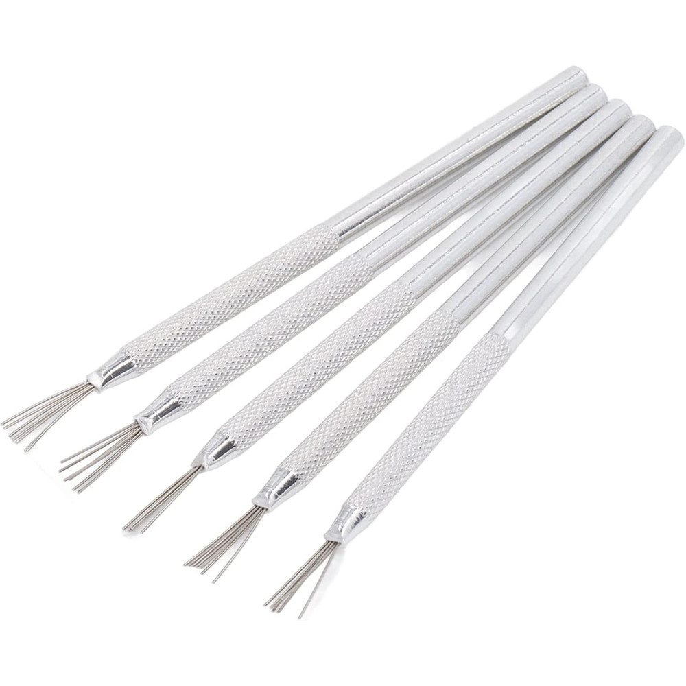 1/2/6pcs 7 Pins Needles Texture Ceramics Tools Set, Polymer Clay Sculpting, DIY Pottery Brush for Detailed Molding