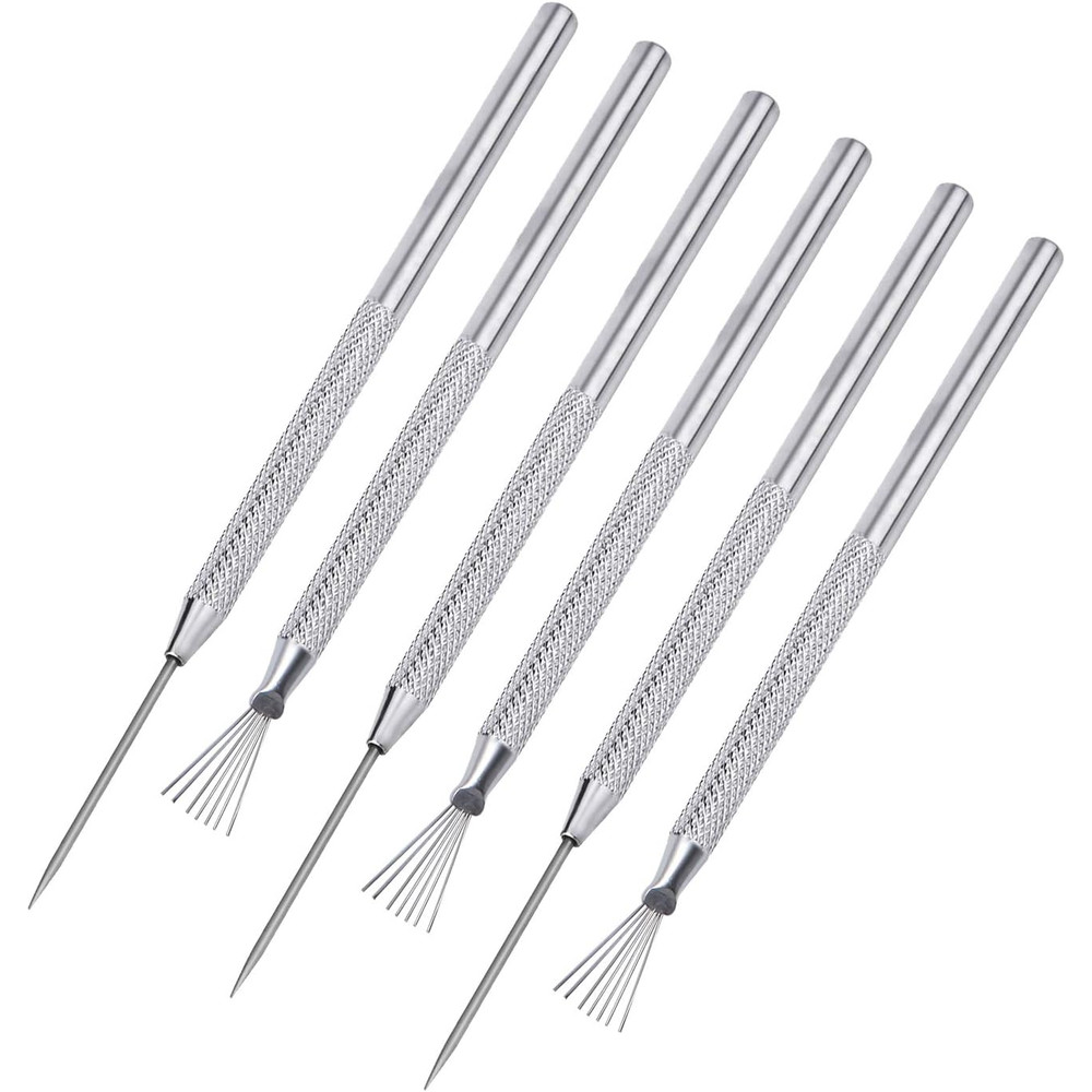 1/2/6pcs 7 Pins Needles Texture Ceramics Tools Set, Polymer Clay Sculpting, DIY Pottery Brush for Detailed Molding