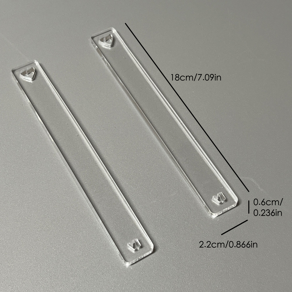 Professional Acrylic Thickness Gauge, Essential Pottery Clay Tool for Precise Slab Rolling & Crafting