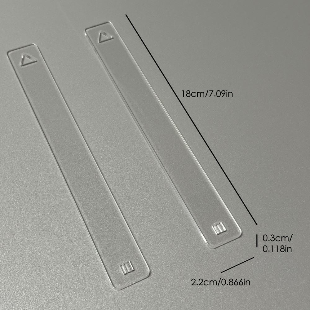 Professional Acrylic Thickness Gauge, Essential Pottery Clay Tool for Precise Slab Rolling & Crafting
