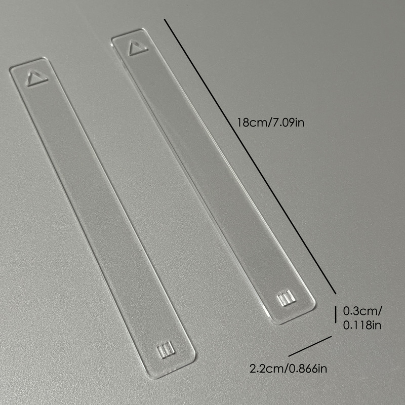 Professional Acrylic Thickness Gauge, Essential Pottery Clay Tool for Precise Slab Rolling & Crafting