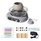 Beginner's Electric Pottery Wheel Kit with Detachable Cleaning Foot Pedal, Complete DIY Ceramic Craft Art Set