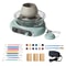 Beginner's Electric Pottery Wheel Kit with Detachable Cleaning Foot Pedal, Complete DIY Ceramic Craft Art Set